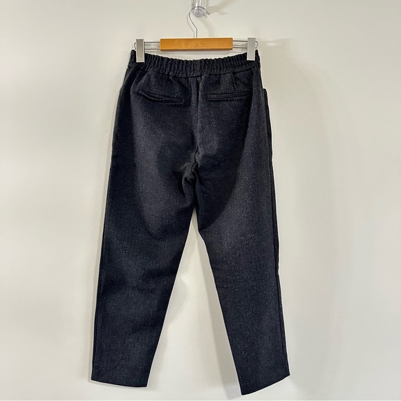 Miu Miu Herringbone Wool Blend Pull On Pants Grey Size Small - Picture 2 of 15
